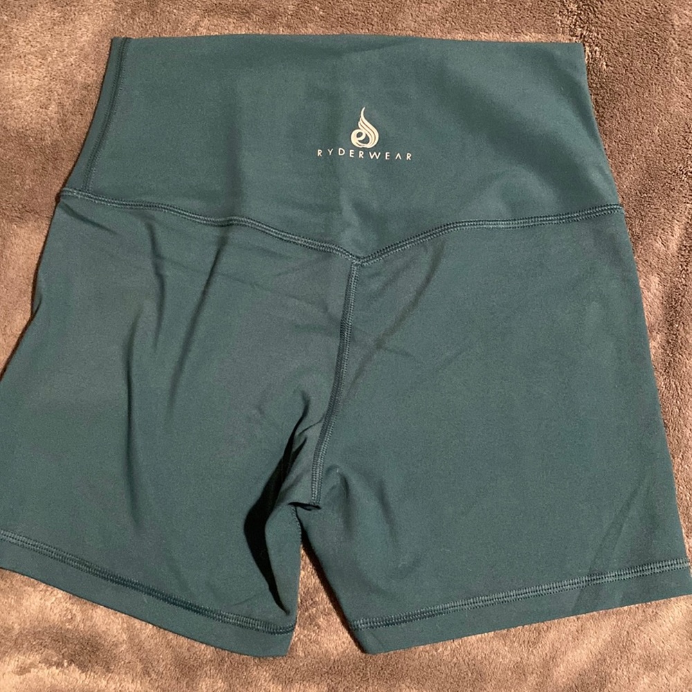 Medium teal women’s Ryderwear athletic shorts